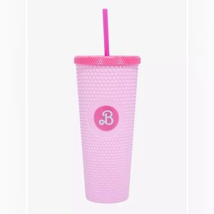 Barbie The Movie Pink Pyramid Acrylic Travel Cup New